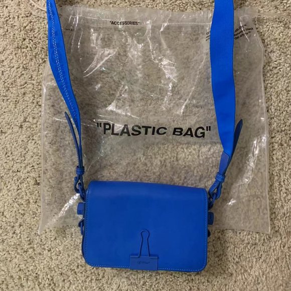 Off-White Handbags - Off-White Blue Crossbody Bag